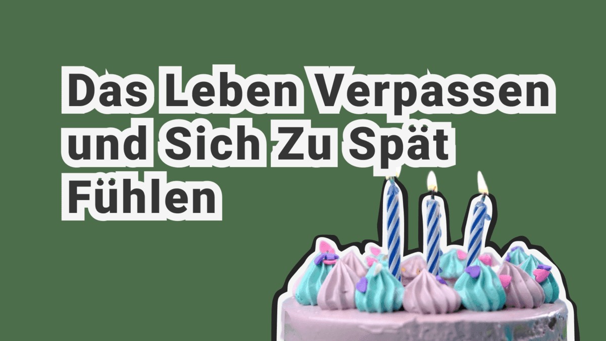 Das Gefühl, das Leben verpasst zu haben: Umgang mit Bedauern und schwieriger Vergangenheit